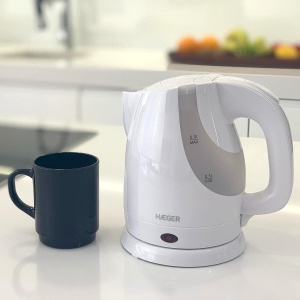 Cratita electrica HAEGER Mini Lisbon 0,9 l, 1300 W, inox, protectie la fierbere - Img 3