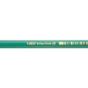 Creion BIC Evolution Original 650 HB, 12 bucati, verde, hexagonal - Img 3