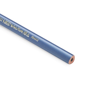 Creion BIC Evolution Triangle HB, 12 bucati, ergonomic, albastru - Img 5