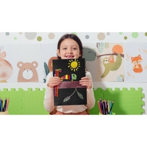 Creion colorat BIC Kids Smooth, 54 culori, din lemn responsabil - Img 9