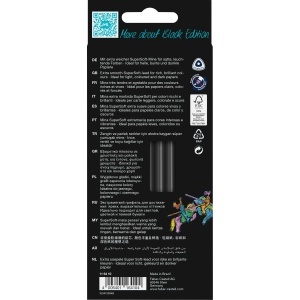 Creion colorat Faber-Castell Black Edition 12 culori neon si pastel - Img 2
