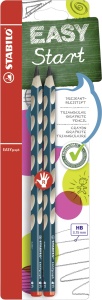 Creion ergonomic STABILO EASYgraph pentru dreptaci, HB, 3 culori