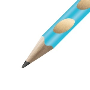 Creion ergonomic STABILO EASYgraph S pentru dreptaci, din lemn FSC, 5 culori - Img 2