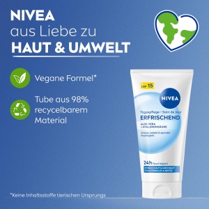 Crema de fata hidratanta NIVEA Erfrischend, 50 ml, cu Aloe Vera si LSF 15 - Img 9