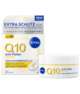 Crema de fata NIVEA Q10 Anti-Falten LSF 30, 50 ml, pentru toate tipurile de piele