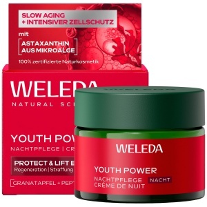 Crema de noapte WELEDA Youth Power cu Granatapfel, Peptide si Astaxanthin