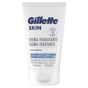 Crema hidratanta pentru fata Gillette SKIN Ultra Sensitive, 600 ml, cu vitamina E si shea - Img 2