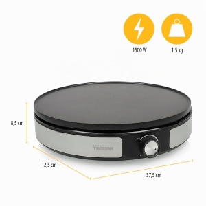 Crepe Maker Tristar BP-2639, 1500W, 33 cm, Negru - Img 6
