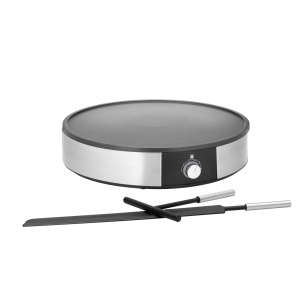 Crepe Maker WMF Lono 1600 W, Placa Antiaderenta 33 cm, Accesorii Incluse