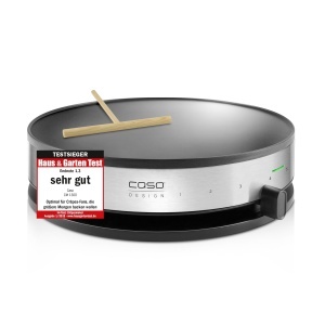 Crepes Maker CASO CM1300 8 trepte de temperatura suprafata antiaderenta 33cm NegruInox