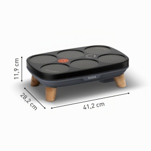 Crepes-Topf Tefal Gourmet PY901BF1, 6 placinte, Antiaderent, Fabricat in Franta - Img 5