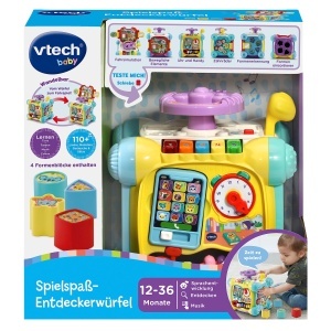 Cub interactiv de invatare VTech Baby Spielspa cu 6 laturi, pentru 12-36 luni - Img 8