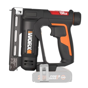 Cuie si capsator cu acumulator WORX NailForce 20V WX843.9 - pentru cuie de 15 mm si capse de pana la 14 mm - incarcare usoara a incarcatorului - 60 cuie/min rata de tragere - fara baterie si incarcator - compatibil PowerShare - Img 2