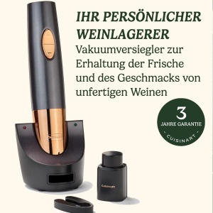 Cuisinart Deschizator Automat de Sticle de Vin cu Vacuum Negru - Img 6