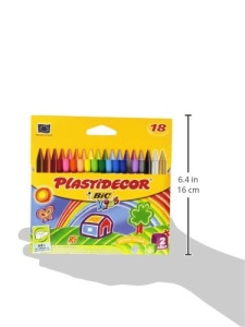Culori cu ceara BIC Plastidecor, 18 bucati, set clasic - Img 7