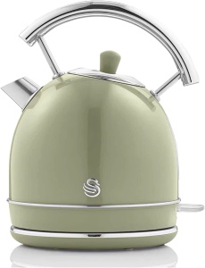 Cumpator electric Swan Retro 1,8L 3000W Verde, Design Vintage