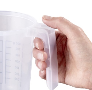 Cupa de masurare APS cu capac, 1 litru, transparent, din polipropilena - Img 3