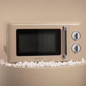 Cuptor cu microunde Cecotec ProClean 3010 20L 700W Retro Beige Timer 30 min - Img 5