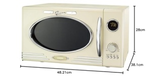 Cuptor cu microunde Melissa 16330128 Retro Design 23L Grill Crem - Img 7