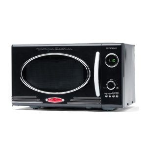 Cuptor cu microunde Retro Nostalgia, 25 litri, 800W, negru - Img 1