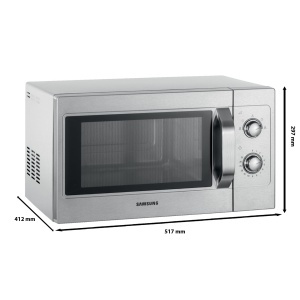 Cuptor cu microunde Samsung CM1099A, 26 L, 1050 W, Inox - Img 5