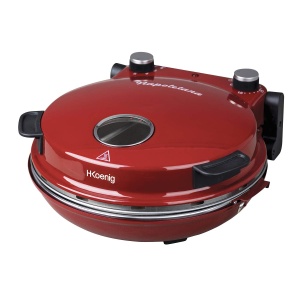 Cuptor de pizza H.Koenig NAPL350, 32 cm, 210C, cu placa ceramica, rosu