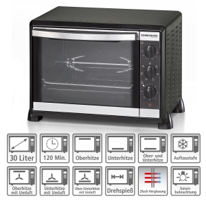 Cuptor electric Rommelsbacher BG 1550, 30 litri, 1550 W, negru - Img 4