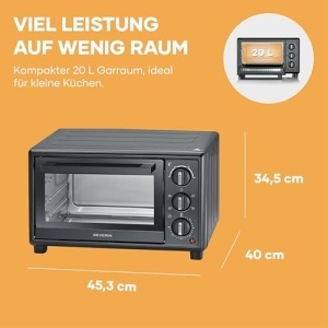 Cuptor electric Severin TO 2079, 20L, 1600W, functie de convectie, negru - Img 10