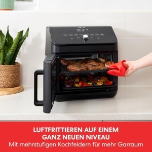 Cuptor Instant Air Fryer 13L cu capacitate XXL 9 Programe si Rotisor - Prajire Gratar Prajire Prajire Coacere Prajire Reincalzire Deshidratare si Impe - Img 3