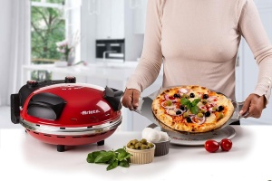 Cuptor pentru pizza Ariete 909, 1200W, 400C, cu placa rezistenta la foc, rosu - Img 5