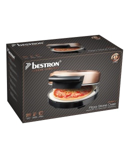 Cuptor pentru pizza Bestron APZ500CO, 320C, cu piatra de cuptor, culoare cupru - Img 7