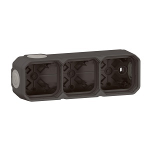 Cutie de conectiuni Legrand Plexo New 3-fach, IP55, culoare antracit