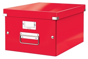 Cutie de depozitare Leitz Click Store 16L, rosie, din 85 hartie reciclata