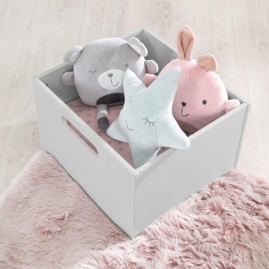 Cutie de depozitare pentru copii roba, 26x42x38 cm, culoare gri - Img 3