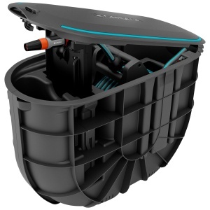 Cutie de depozitare pentru furtun Gardena Undercover RollUp M, 20 m furtun, instalare subterana