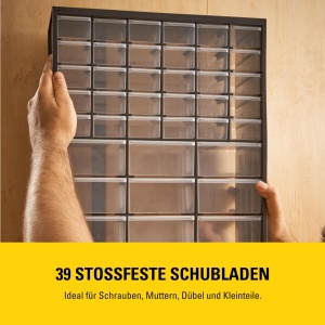 Cutie de depozitare STANLEY 1-93-981 cu 39 sertare, 36.5 x 15.5 x 41 cm - Img 7