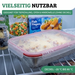 Cutie de depozitare Westmark Lunchbox din otel inoxidabil 2000 ml, rezistenta la scurgeri - Img 9