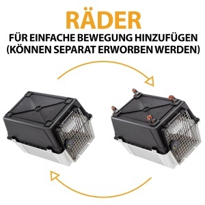 Cutie de transport pentru caini Ferplast Atlas 40 Cutie de calatorie pentru caini Blocare de siguranta Gri de ventilatie 49 x 68 x h 455 cm Gri - Img 9