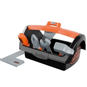 Cutie de unelte pentru copii Smoby BlackDecker cu 6 unelte, pentru varsta 3