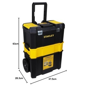 Cutie de unelte STANLEY Essential, 3 in 1, capacitate 20kg, cu organizator - Img 3