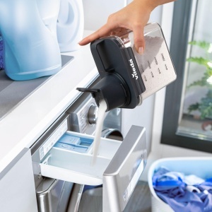 Cutie pentru detergent Vileda 1100ml gri - cu masura inclusa, design modern - Img 6