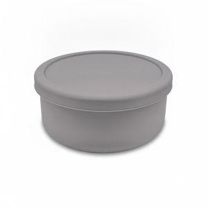 Cutie pentru Pizzaballs Relaxdays, Set de 4, Silikon, Capacitate 350 g, Gri - Img 4