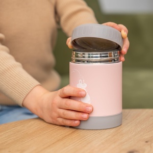 Cutie Termica Reer ColourDesign 300 ml din Otel Inoxidabil, Roz - Img 5