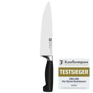 Cutit bucatarie ZWILLING Vier Sterne 20 cm otel inoxidabil maner ergonomic negru
