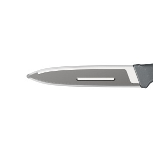 Cutit de bucatarie Zyliss 10 cm, lama zimtata din inox, maner ergonomic din paie de grau - Img 4