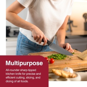 Cutit de bucatarie Zyliss, lama otel inoxidabil 15 cm, maner ergonomic din paie de grau - Img 7