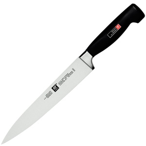 Cutit de carne ZWILLING Vier Sterne 20 cm, otel inoxidabil, maner ergonomic, negru - Img 4