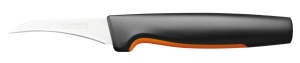 Cutit de curatat Fiskars Functional Form, lama 7 cm, otel japonez, portocalie
