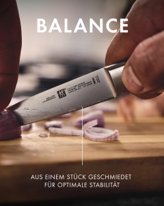 Cutit de Curatat ZWILLING VIER STERNE 10 cm, Otel Inoxidabil, Maner Ergonomic, Negru - Img 8