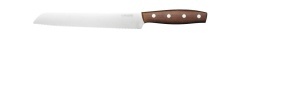 Cutit de paine Fiskars Folken, lama 21 cm, otel german, maner din lemn - Img 1